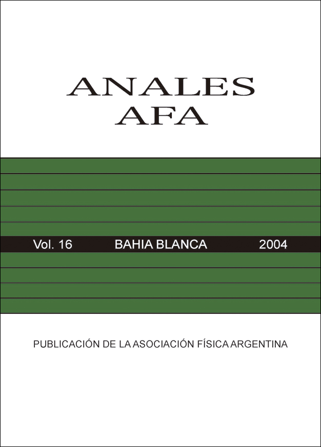 					Ver Vol. 16 Núm. 1 (2005): ANALES AFA - Volumen 16 - Bahía Blanca
				
