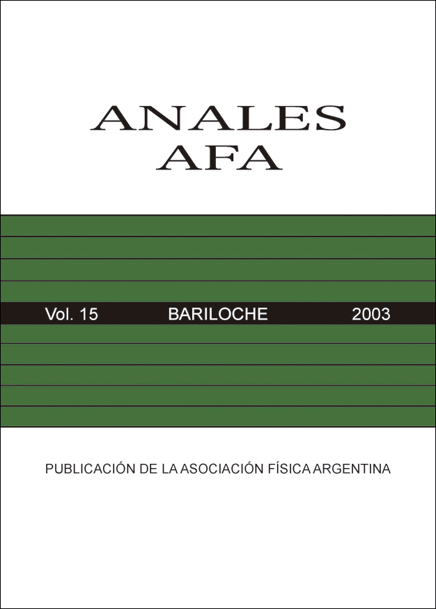 					View Vol. 15 No. 1 (2004): ANALES AFA - Volumen 15 - Bariloche
				