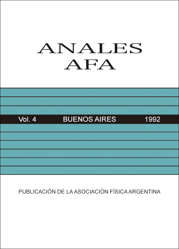 					Ver Vol. 4 Núm. 1 (1993): ANALES AFA - Volumen 4 No 1 - Buenos Aires
				